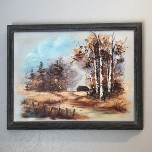 Oil Painting Fall Rural Scene